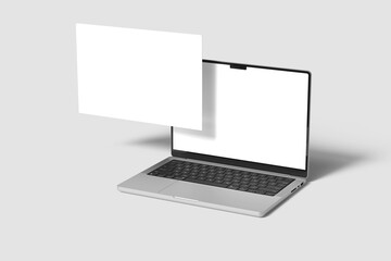 Laptop Screen Blank Mockup