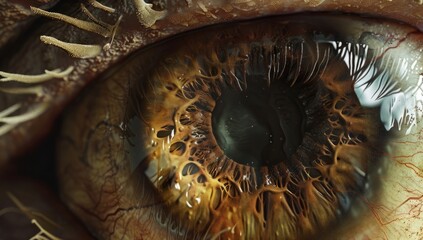 Eye biometrics and particles