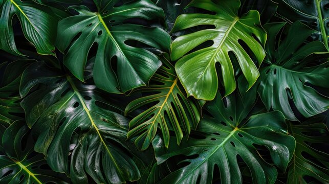 Tropical Leaves Background