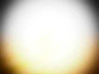 Black white and gold bokeh background with ray, golden spot light abstract yellow orange gold gradient degrade background with circle bubbles at the middle