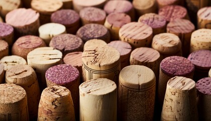 Vintage Essence: A Background of French Wine Corks"