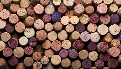 Vintage Essence: A Background of French Wine Corks"