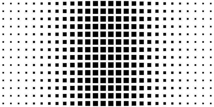 Square Vector Abstract Geometric Background. Halftone Square Pattern