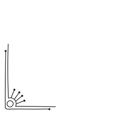 Obraz premium Cute Doodle Corner