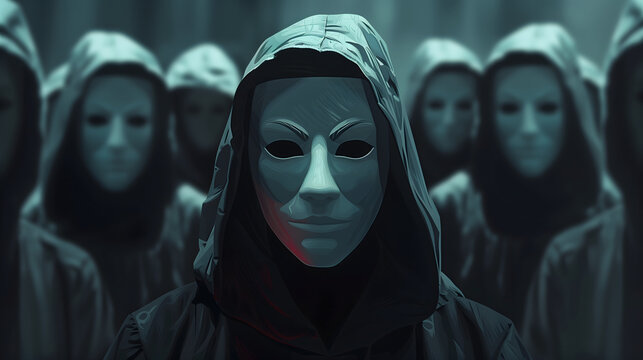 Imagen de ciber activistas anonymous