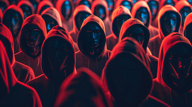 Imagen de ciber activistas anonymous