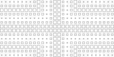 Square Vector Abstract Geometric Background. Halftone Square Pattern