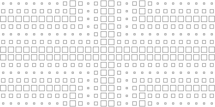 Square Vector Abstract Geometric Background. Halftone Square Pattern