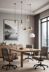 Fototapeta premium Neutrality: Perfectly balanced scene, calm and objective state of mind. 