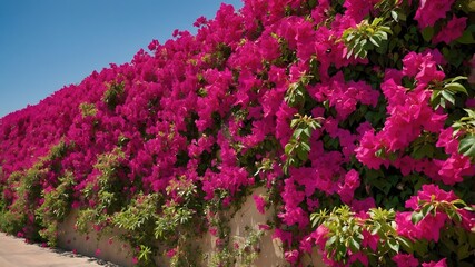 Vibrant Bougainvillea Wall