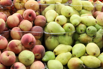 Vegetables and fruits are sold at a bazaar in Israel.