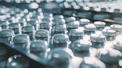 Close up of tablets in blister pack