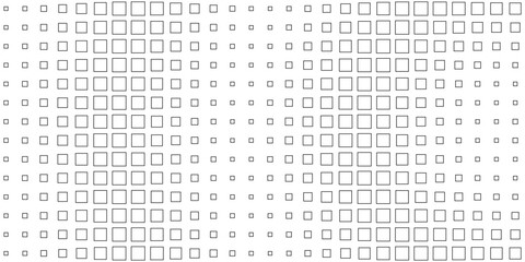 Square Vector Abstract Geometric Background. Halftone Square Pattern