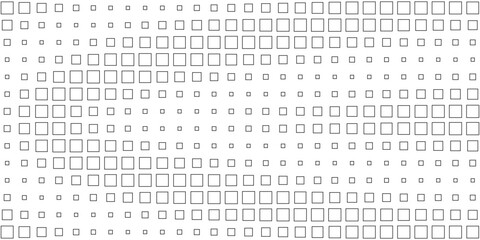 Square Vector Abstract Geometric Background. Halftone Square Pattern