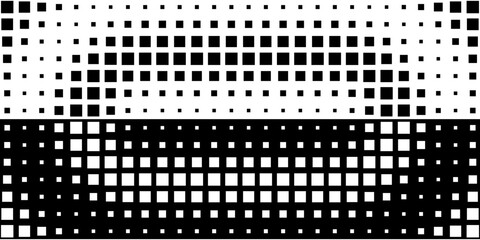 Square Vector Abstract Geometric Background. Halftone Square Pattern