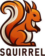 Squirrel Animal Design Icon Mascot Illustration