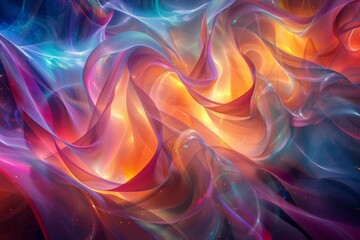 Obraz premium Abstract Colorful Swirling Light