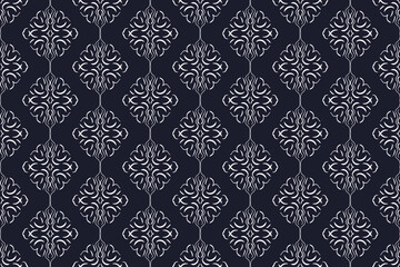 Seamless outline pattern in oriental style, vertical seamless wallpaper.