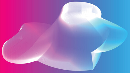 Abstract pink and blue gradient wave of many lines. Waving colorful mesh