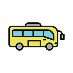 Bus icon vector design templates simple and modern