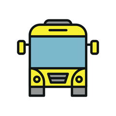 Bus icon vector design templates simple and modern