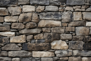 Fototapeta premium Processed collage of old medieval stone wall texture in daylight. Background for banner