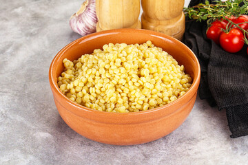 Organic wheat pasta - boiled ptitim