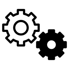 Setting gear icon. Gear wheel icon set. Cogwheel group. Cogwheel. Gears design collection on white background. Gear wheel icons.