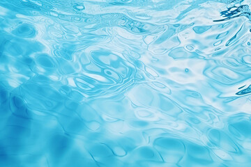 Processed collage of clean blue water texture. Background for banner, backdrop or texture