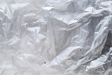 Obraz premium Processed collage of transparent cellophane plastic foil texture. Background for banner, backdrop