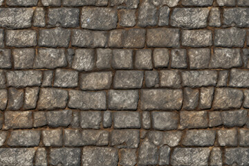 Obraz premium Processed collage of old street pavement surface texture. Background for banner, backdrop