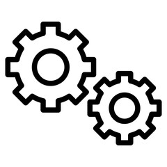 Setting gear icon. Gear wheel icon set. Cogwheel group. Cogwheel. Gears design collection on white background. Gear wheel icons.