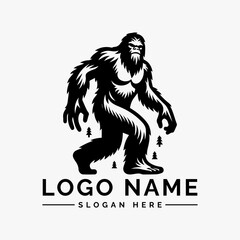 Obraz premium Sasquatch Yeti Logo Vector Design