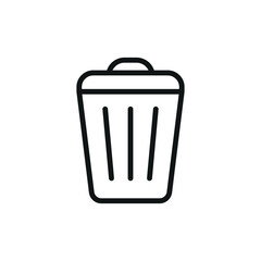 Garbage can icon vector design templates simple and modern