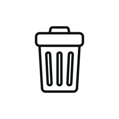 Garbage can icon vector design templates simple and modern