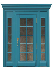 Entrance classic doors for the house