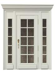 Entrance classic doors for the house