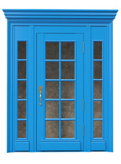 Entrance classic doors for the house