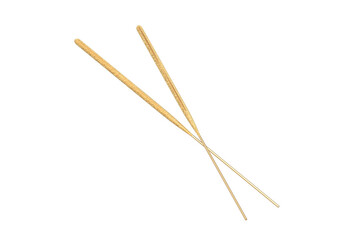 Golden sparkler isolated on white background. 3d render