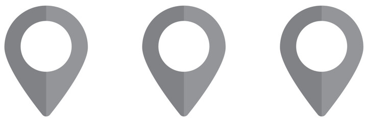  Set of location icons. Modern map markers .Vector illustration on a white background.