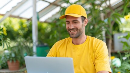 Modern farmers use technology to sell agricultural products online.