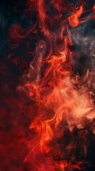 red fire smoke texture background
