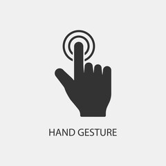 Touch screen vector icon illustration sign