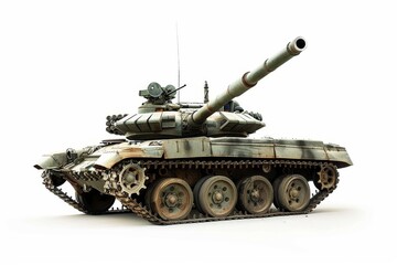 Simple Isolated Tank Web Graphic on Blank White with Copy Space Generative Illustration