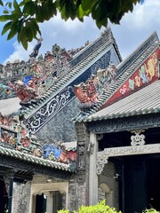 A very cultural temple named Chan Ga Ci in Guangzhou(Canton City), China