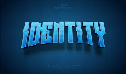 Identity Editable Text Effect Style 3d Esport Badge