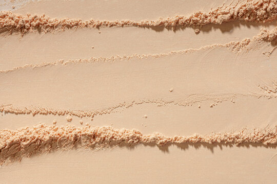 Pressed powder or blusher nude beige textured background