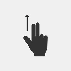 Touch screen vector icon illustration sign