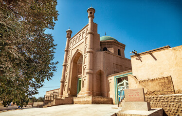 Historic Kuche Daci Mosque in Kuqa in Xinjiang, China