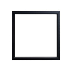 Minimalist empty room with a blank frame